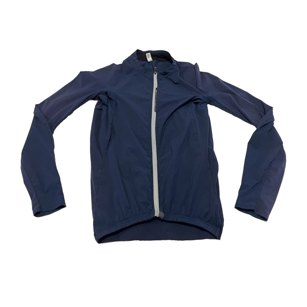 Q36.5 Men's Pinstripe Blue Long Sleeve Cycling Jersey Size S HEIQ